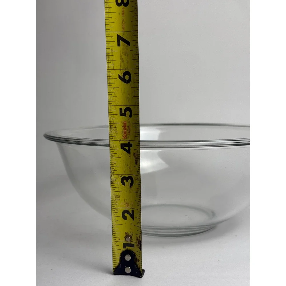 Pyrex Glass Mixing Bowl 325 2.5L Clear Made in‎ USA Oven Broiler Safe